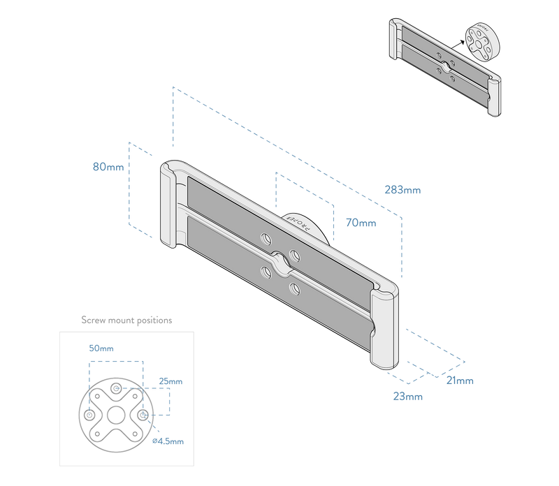 Powered iPad Wall Mount